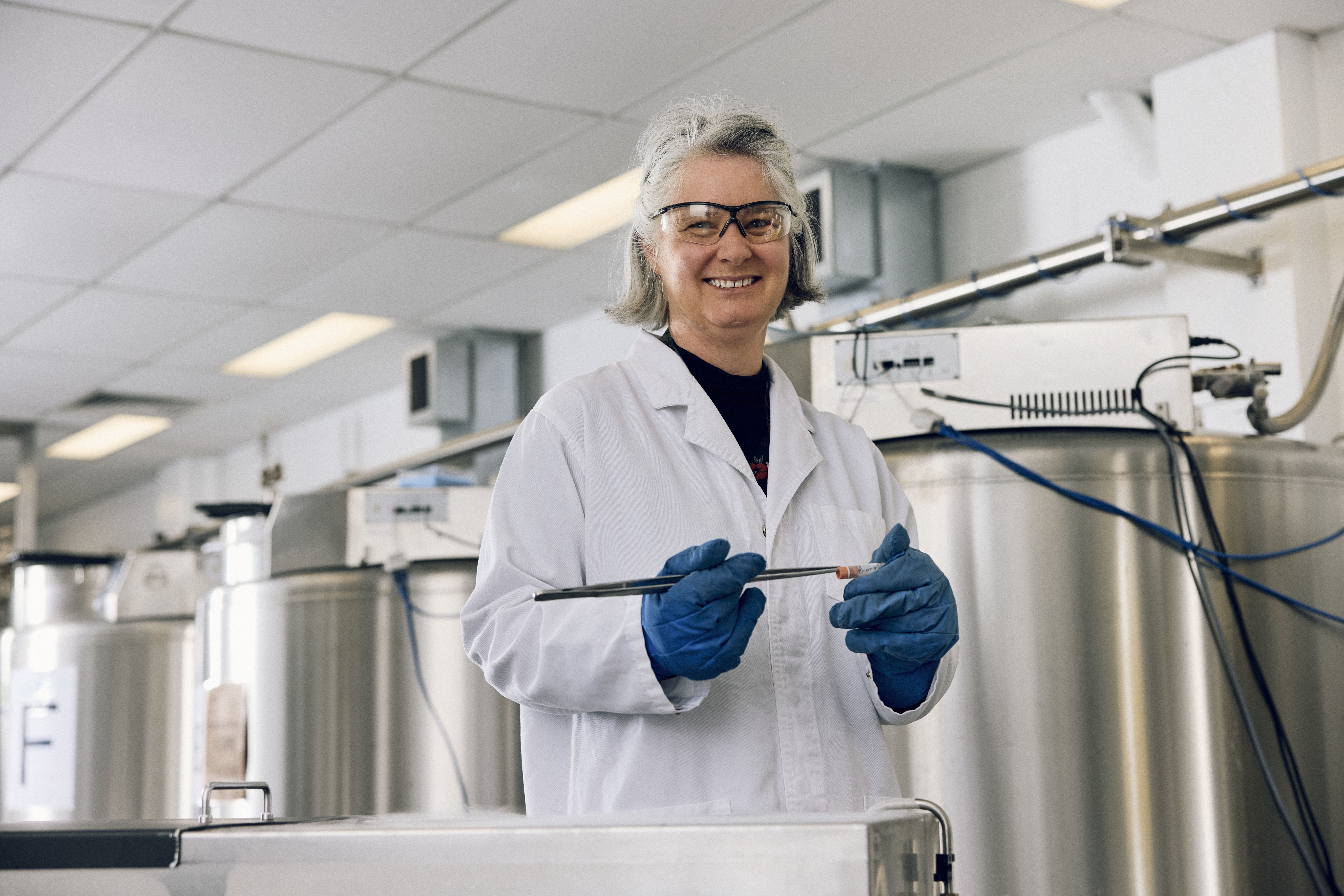 Woman working in a laboratory